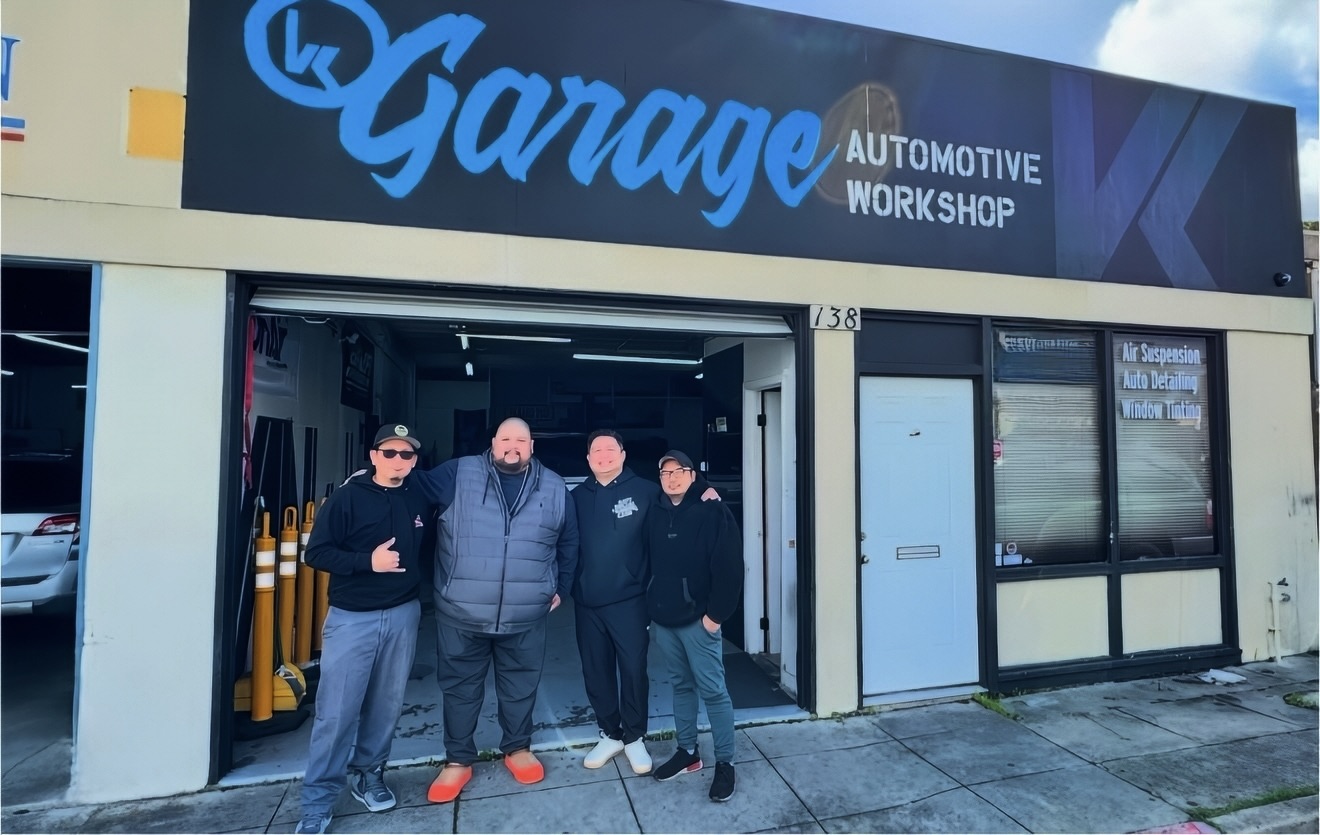 Lineup of premium vehicles at VK Garage